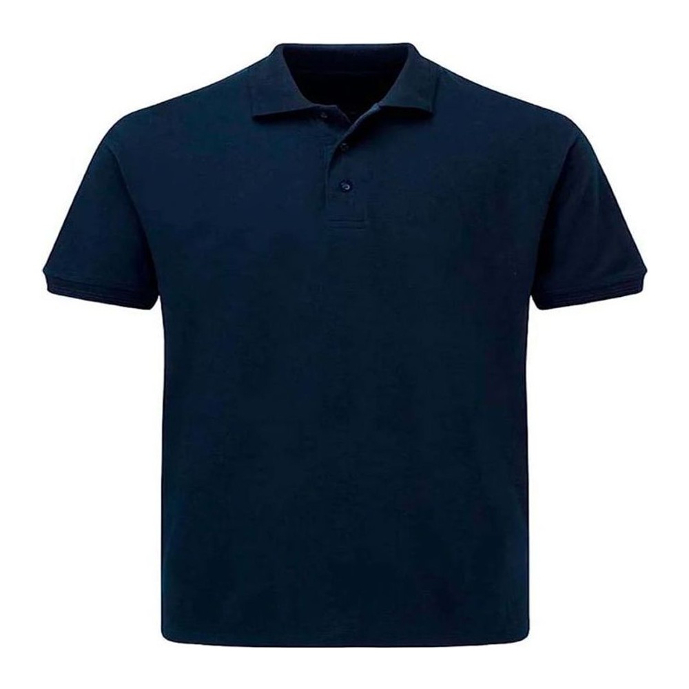 Polo Pique Manga Corta Azul