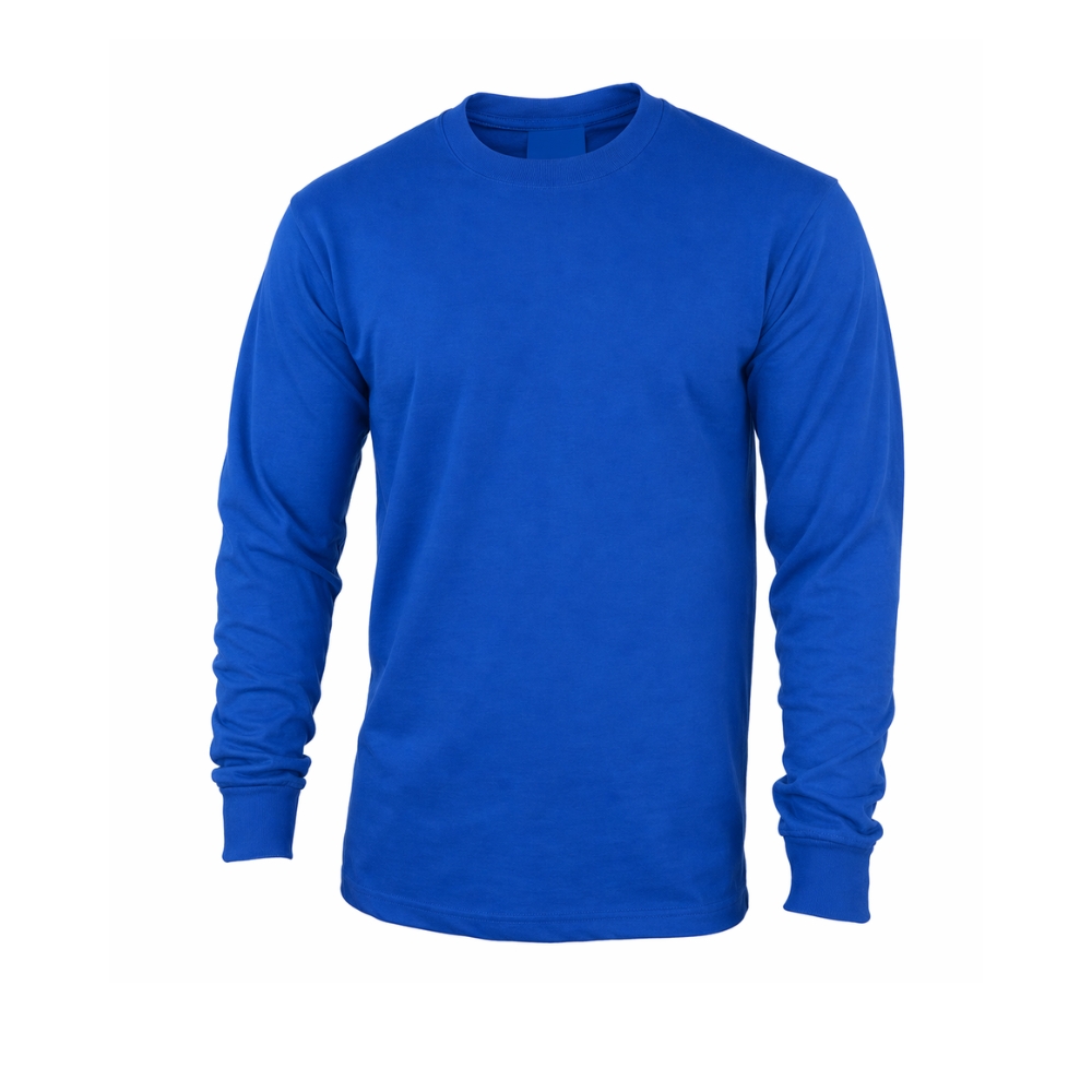 Polo de Algodón Azul 30 1 Manga Larga