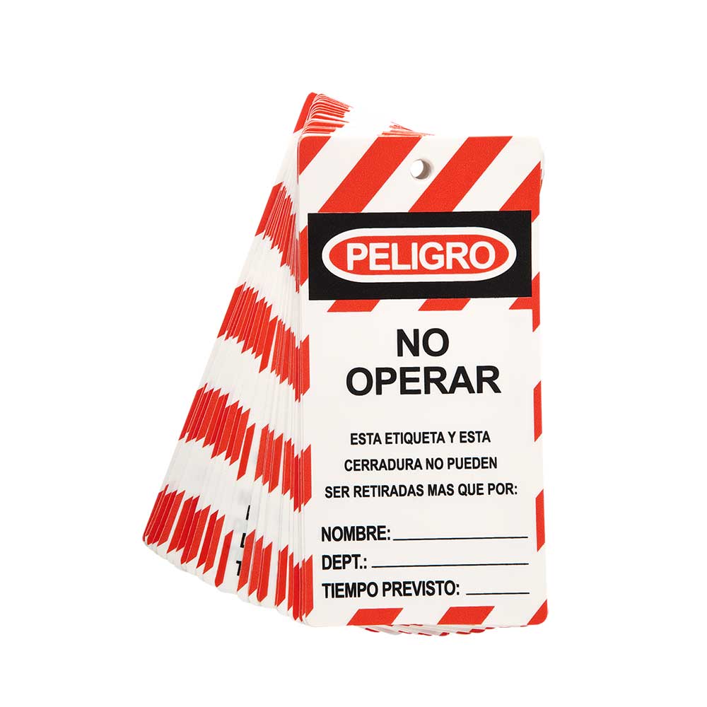Tarjeta de bloqueo No Operar STEELPRO